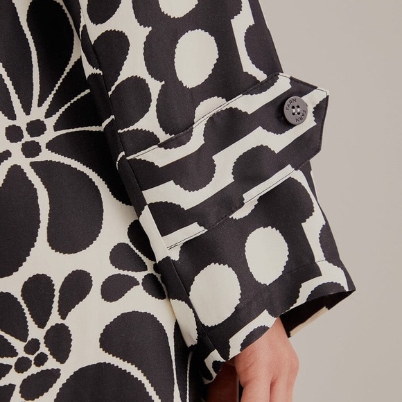 FARM Rio Black and White Midi Dress - Picture 11 of 16